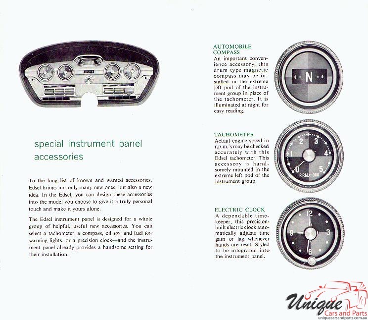 1958 Edsel Accessories Brochure Page 14
